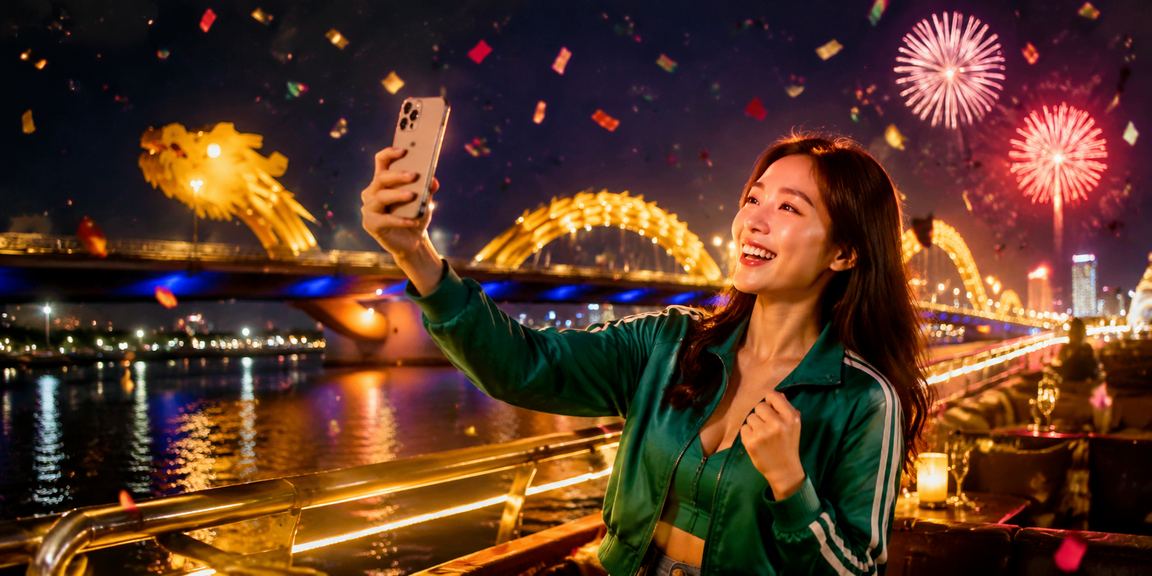 Người dùng tại chợ đêm Đà Nẵng theo dõi kết quả bóng đá và kiểm tra giao dịch tài chính